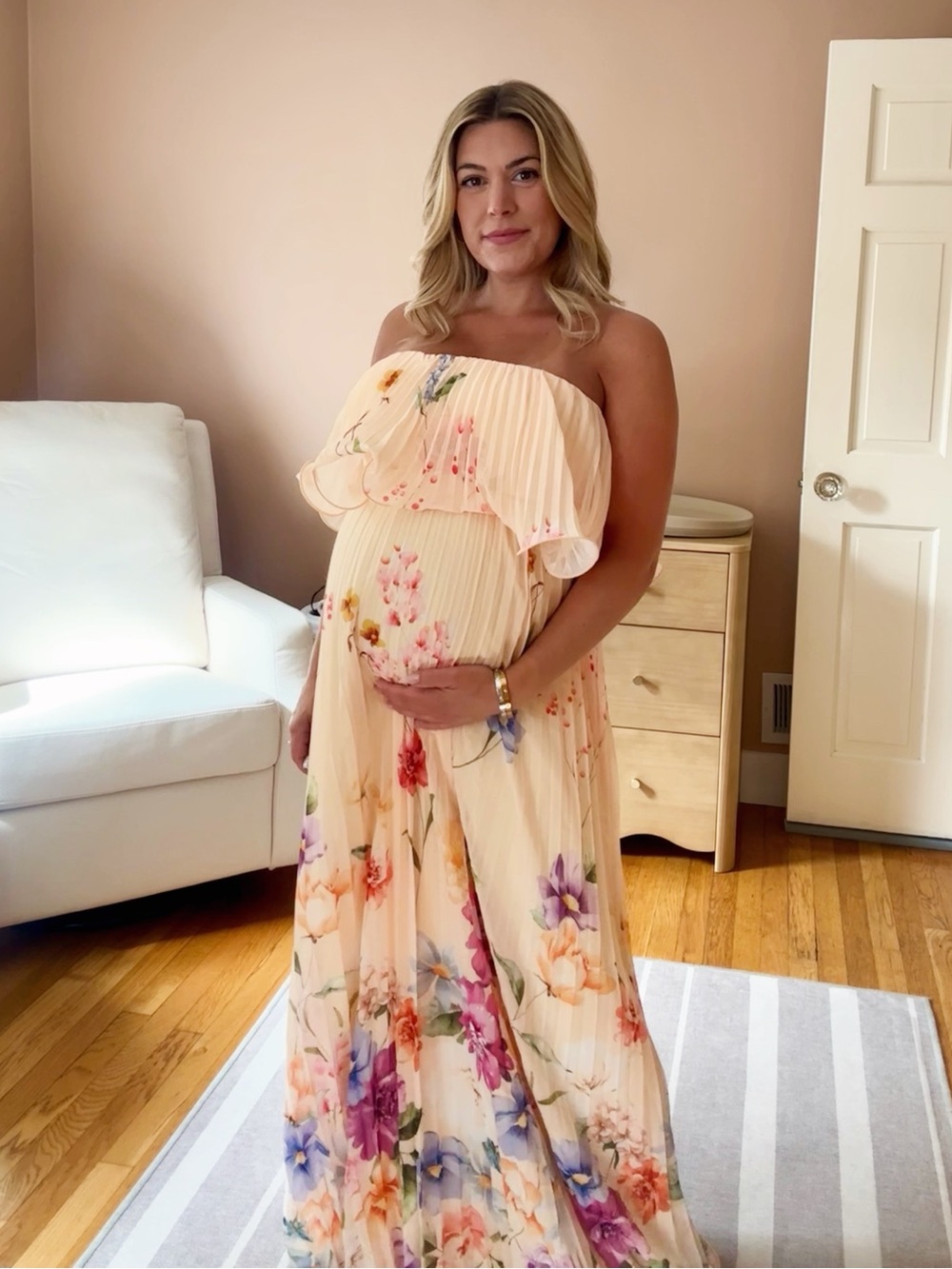 Baltic Born Floral Off-Shoulder Maxi Dress